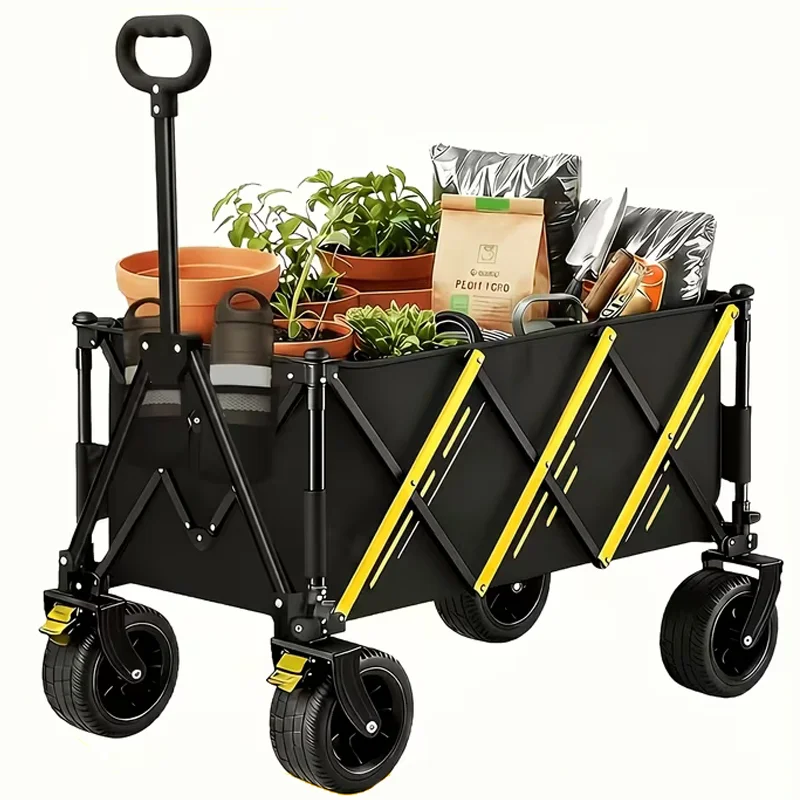 Heavy Duty Folding Wagon Cart Outdoor Utility Camping Trolley Portable