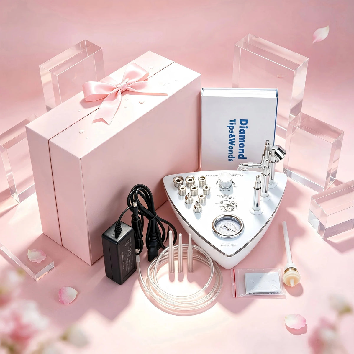 3 In 1 Facial Care Device With Microdermabrasion And Vacuum