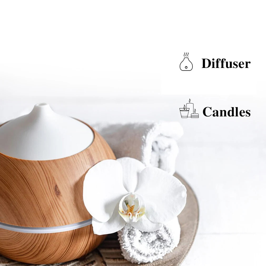 PHATOIL 9PCS Fruity Fragrance Oil Gift Set for Diffuser, Soap Candle Making-10ML Lime, Apple, Mango, Strawberry, Pineapple, Cherry, Coconut, Watermelon, Passion Fruit Long-lasting Aroma Essential Oil