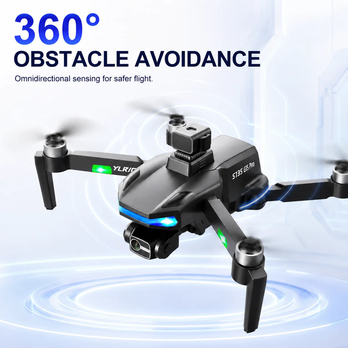 ZNLYRION S135 EIS PRO Drone with GPS Auto Return 8K HD Camera 360° Obstacle Avoidance, 5G WIFI FPV Brushless Motor