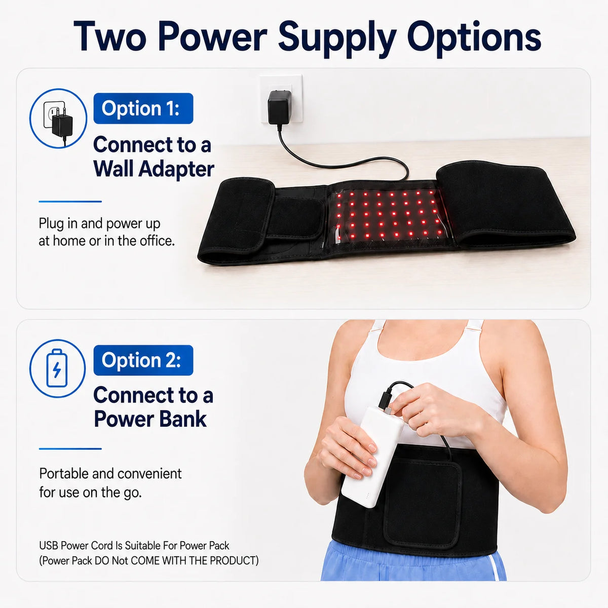 Red Light Therapy Belt For Muscle Recovery And Enhanced Circulation
