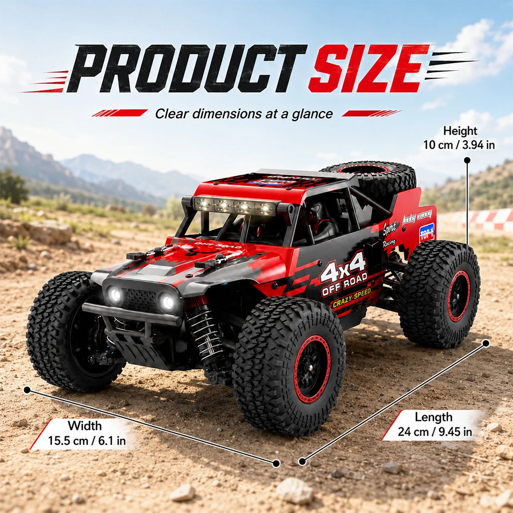 ZNLYRION Brushless 4WD Monster Remote Control Off Road RC Truck