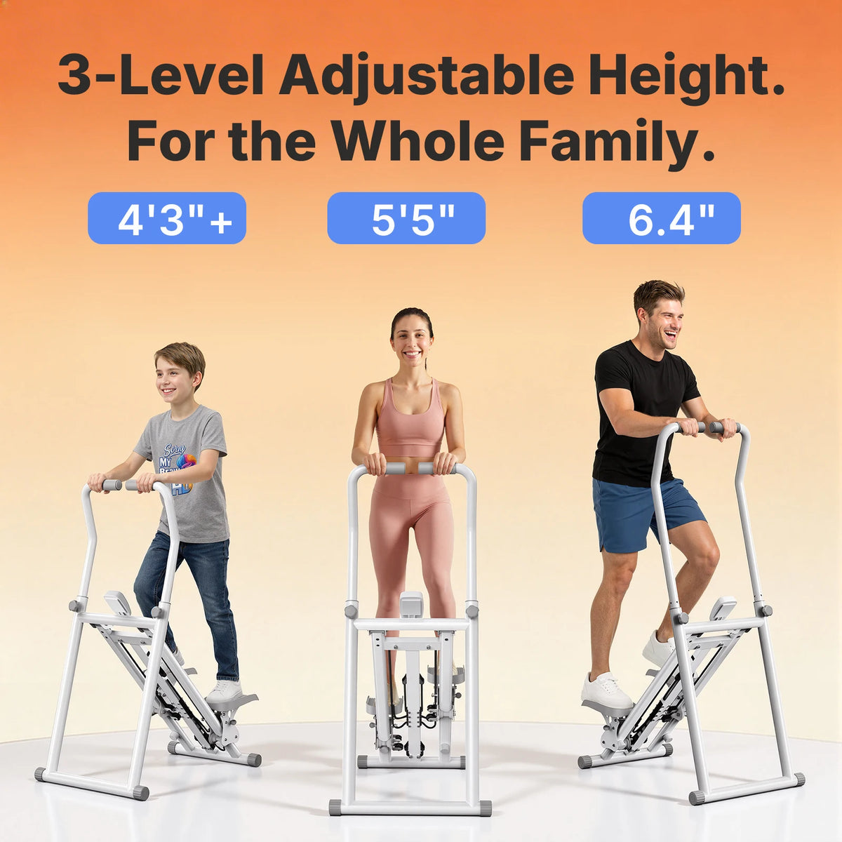 MERACH Stair Stepper For Home Gym Full-Body Workout Fat Burning Weight Loss Foldable Quiet Low Noise Adjustable Resistance Vertical Climber Cardio Exercise Machine Beginner Friendly Easy To Use