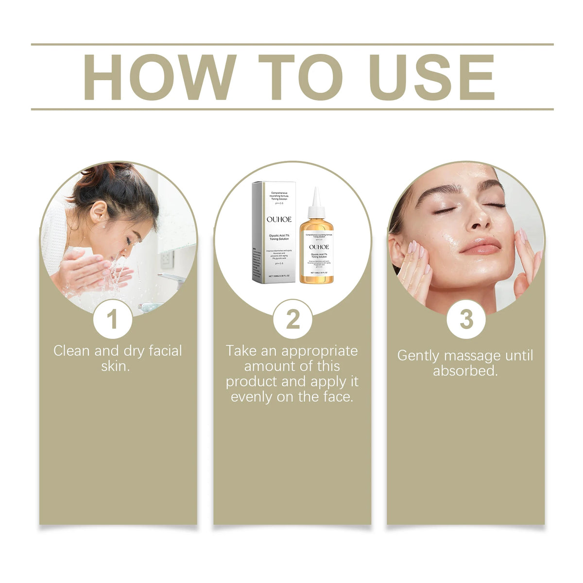 Glycolic Acid 7% Toning Solution Ginseng Root Extract Refines Pores Brightens Dullness Restores Vitality Moisturizes Skin Exfoliating Toner
