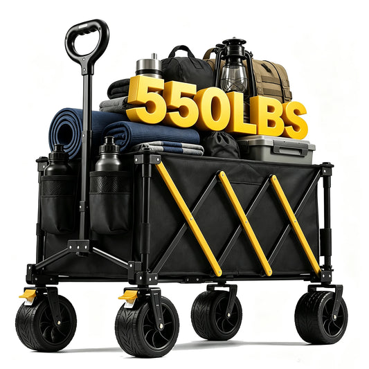 Heavy Duty Folding Wagon Cart Outdoor Utility Camping Trolley Portable