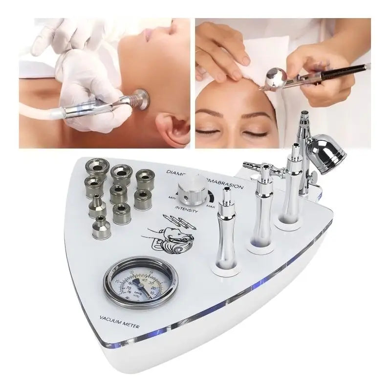 3 In 1 Facial Care Device With Microdermabrasion And Vacuum