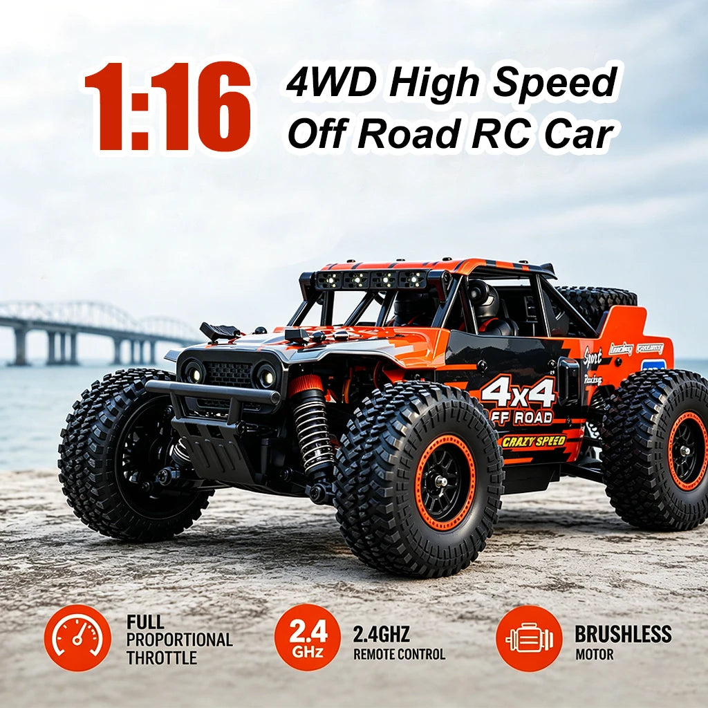 ZNLYRION Brushless 4WD Monster Remote Control Off Road RC Truck