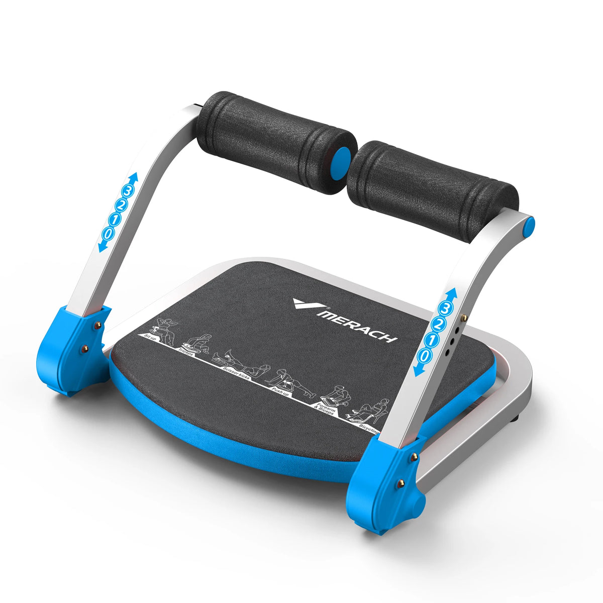 MERACH Ab Machine Abdominal Trainer With 3 Adjustable Resistance Levels For Home Automatic Rebound Ab Crunch Machine For Core Workout Automatic Rebound Ab Crunch Machine For Home Gym Stomach Workouts