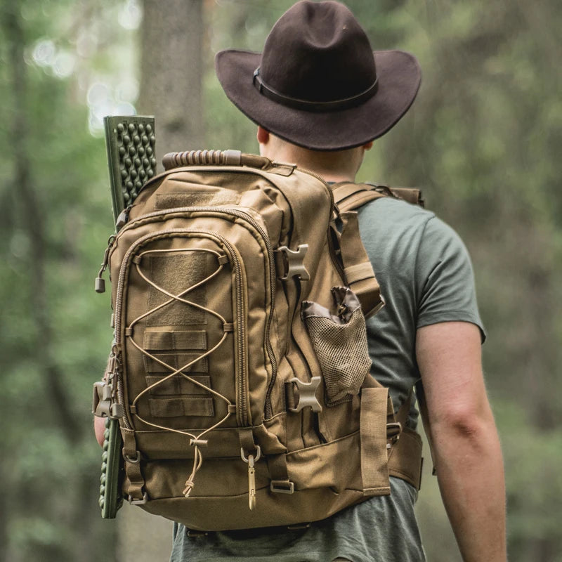 LQARMY Tactical Outdoor Hiking Backpack For Camping And Travel
