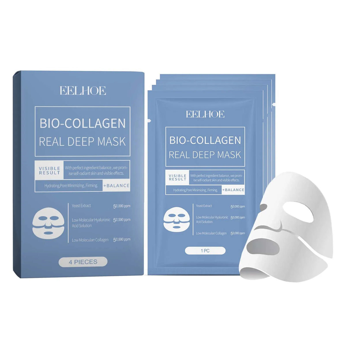 Eelhoe Bio Collagen Centella Face Mask for Hydrating and Firming