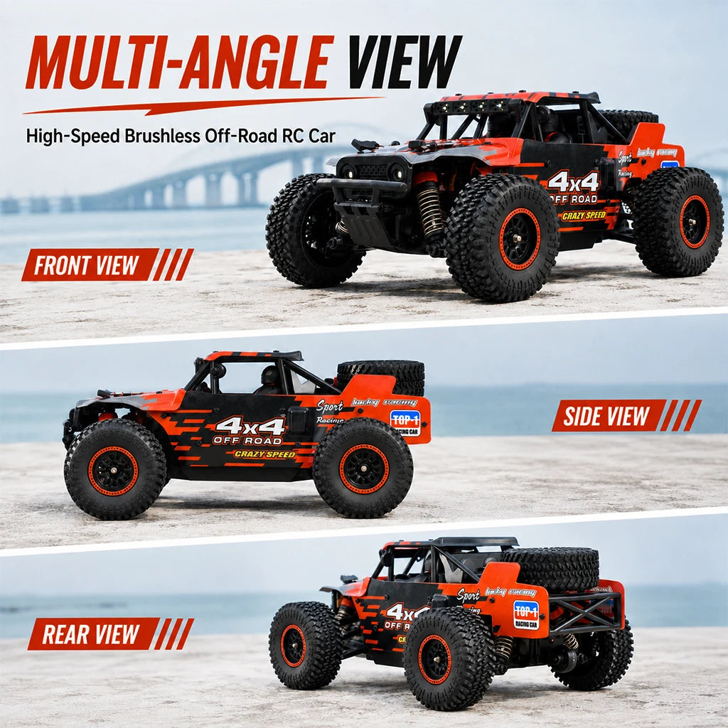 ZNLYRION Brushless 4WD Monster Remote Control Off Road RC Truck