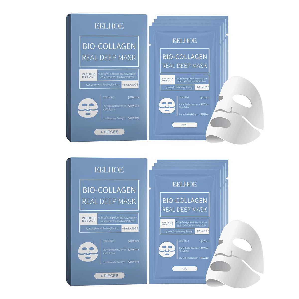 Eelhoe Bio Collagen Centella Face Mask for Hydrating and Firming