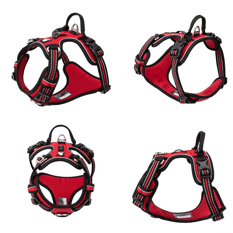 Truelove Reflective Adjustable No Pull Dog Harness for Walking and Running