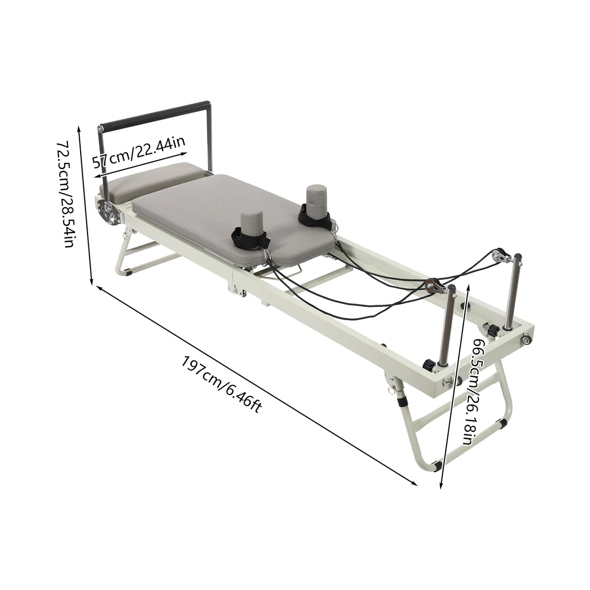 Multifunction Steel Pilates Reformer With Spring Resistance