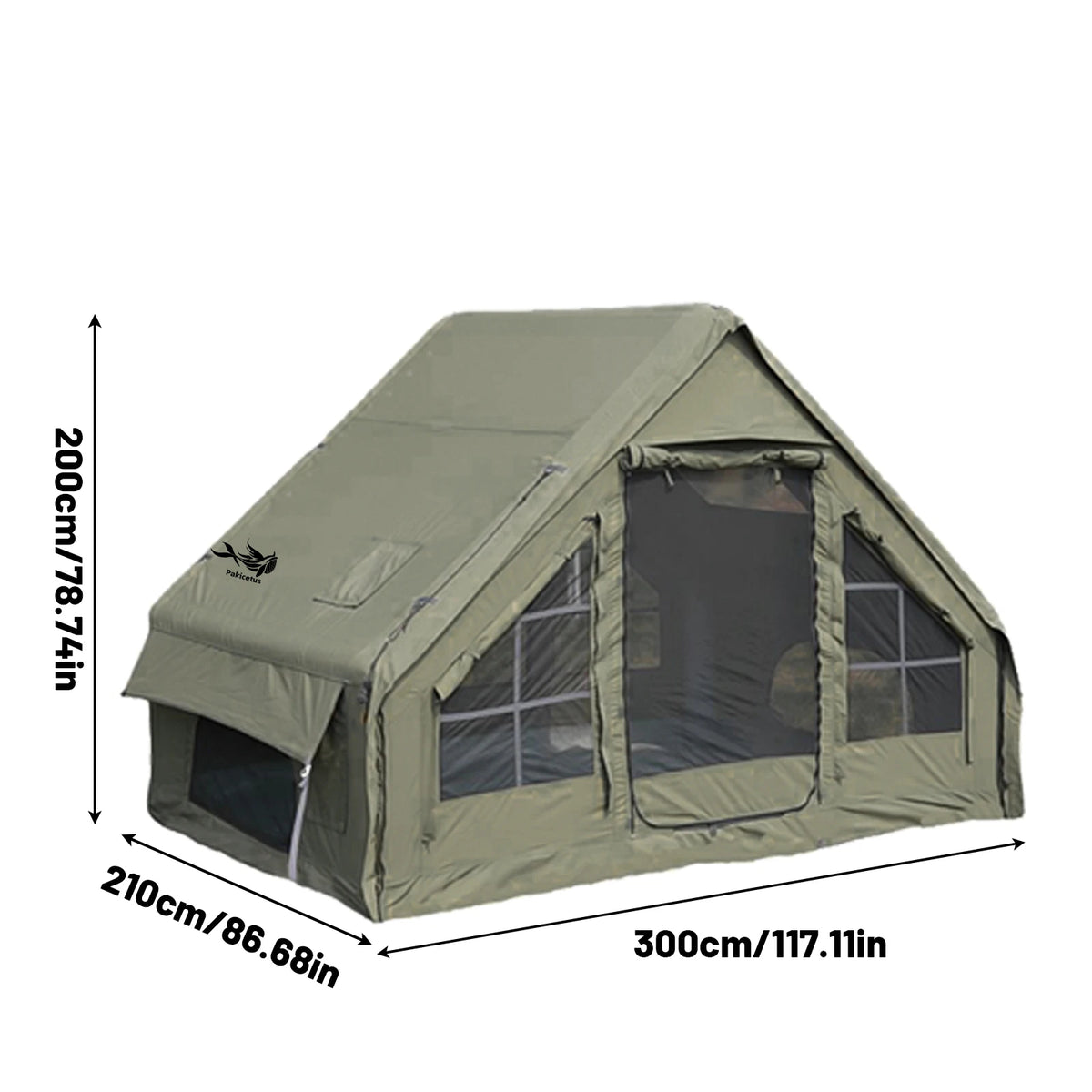 Pakicetus Waterproof Inflatable Camping Tent For Outdoors