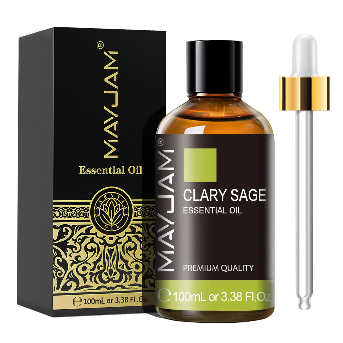 MAYJAM 100ML Natural Essentials Oils for Aromatherapy, Making Fragrance Soap and Candle, Massage and Skin Care & Hair Care-3.38 Fl Oz Pure Lavender Sandalwood Citronella Helichrysum Lemon Eucalyptus Oregano Spearmint Sweet Or