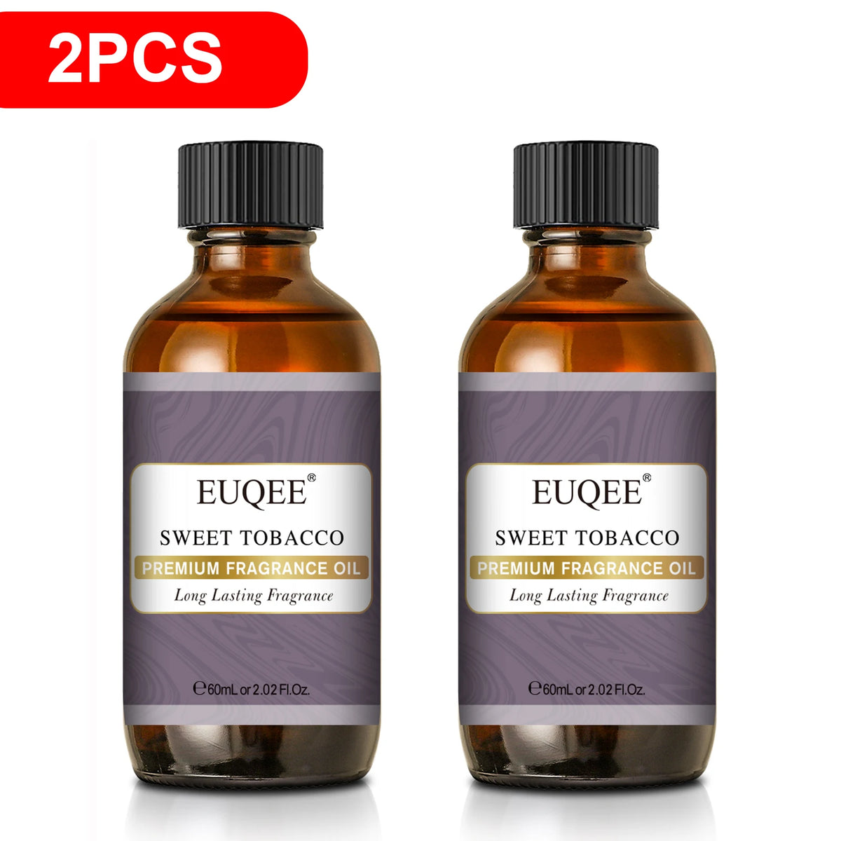 EUQEE 2PCS 60ml Premium Fragrance Oil For Soap & Candle Making White Musk Sea Breeze Lilac Bubble Gum Baby Powder Fragrance Oils For Diffuser Aromatherapy