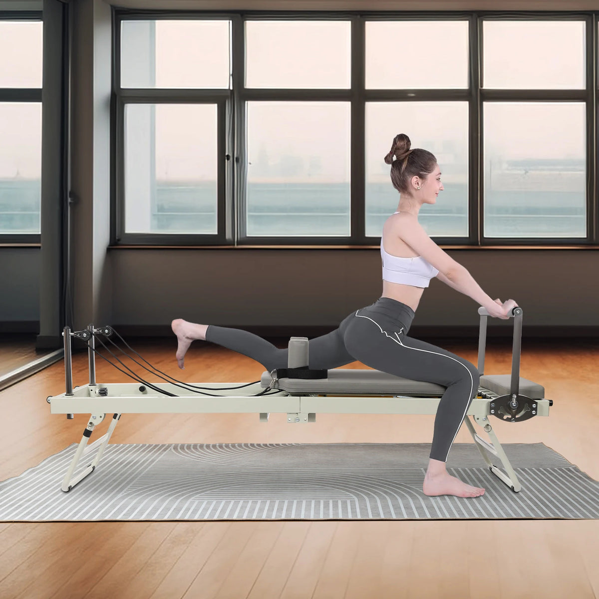 Multifunction Steel Pilates Reformer With Spring Resistance