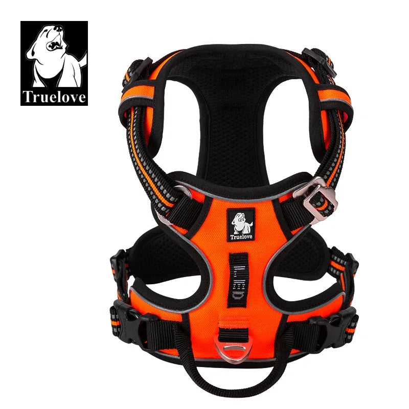 Truelove Reflective Adjustable No Pull Dog Harness for Walking and Running