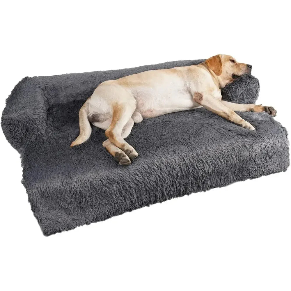 Removable Washable Calming Dog Bed Cover Non Slip Velvet Protector