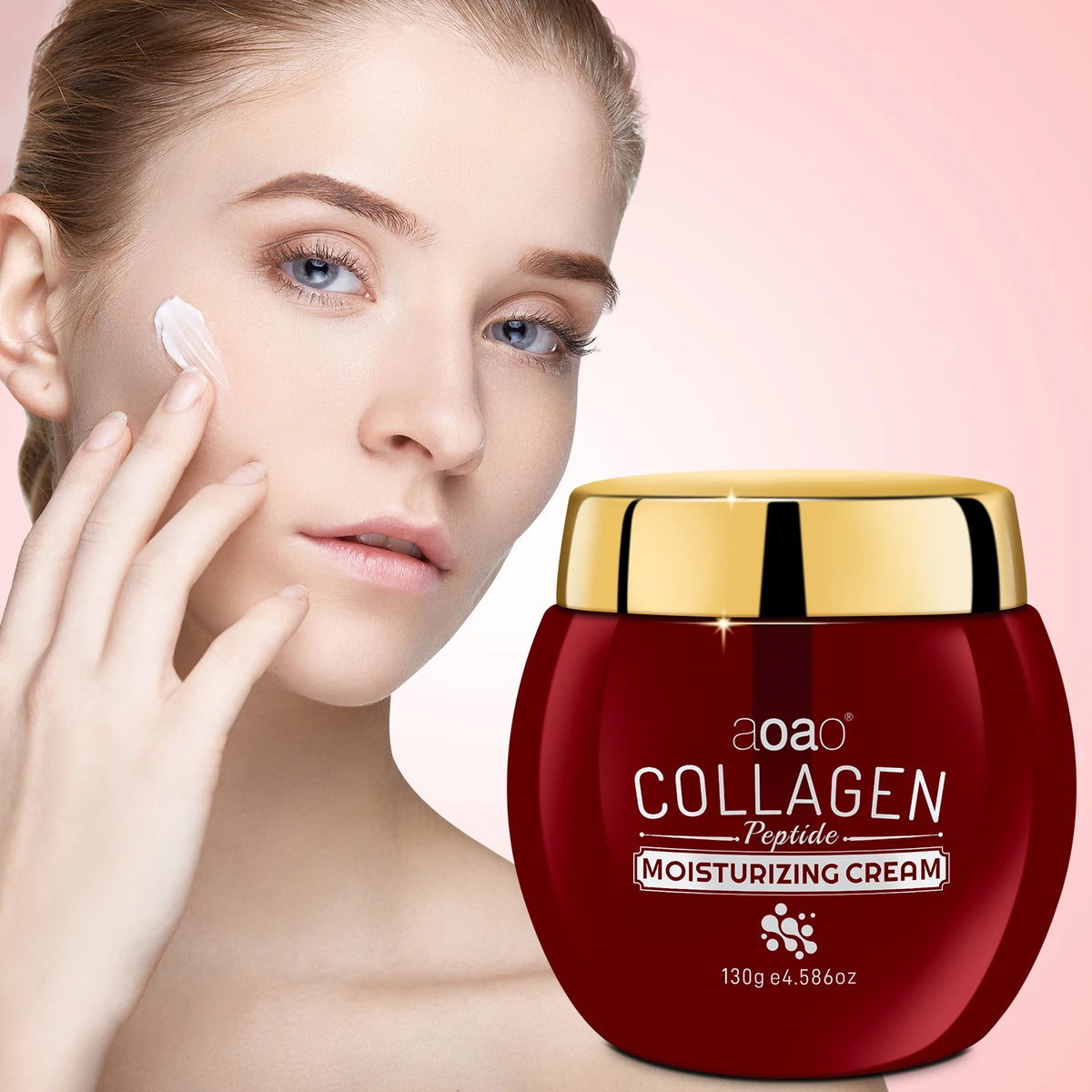 Collagen Firming Face Cream, Collagen Cream With Niacinamide And Hyaluronic Acid, Moisturize Facial Skin, Non‑greasy For All Skin Types 130g