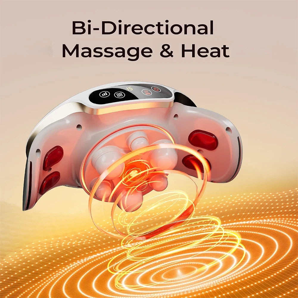 HOMEMASSA Rechargeable Heated Abdominal Massager With Adjustable Strap