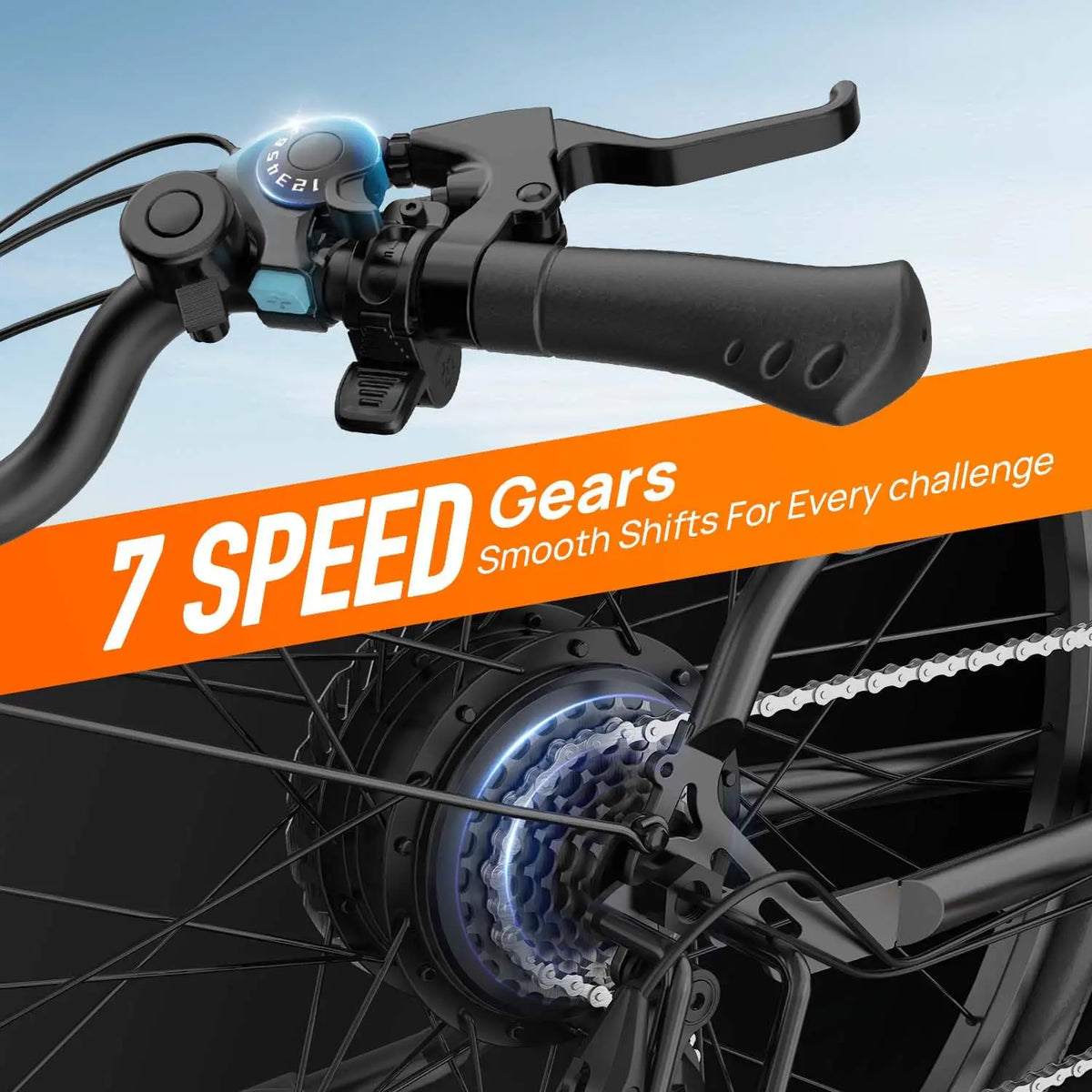 URLIFE E26 Electric Bicycle With Removable Battery And LCD Display