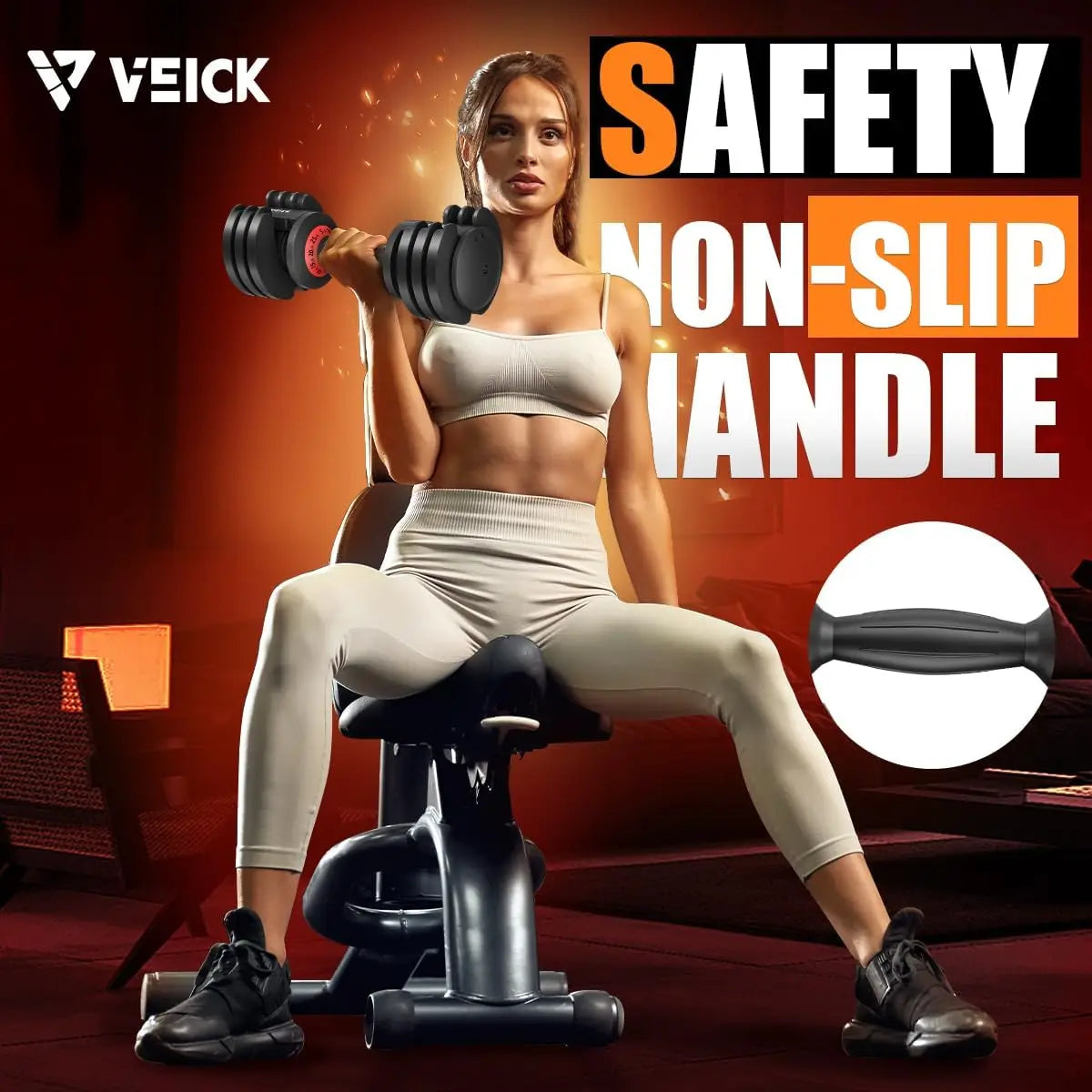 Adjustable Dumbbells For Home Gym With Quick Weight Adjustment