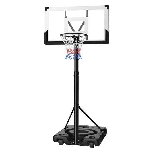 SucceBuy Portable Basketball Stand 10 ft Height Adjustment Basketball Hoop&Goal Portable Basketballs Hoop for Kids Teens Adults