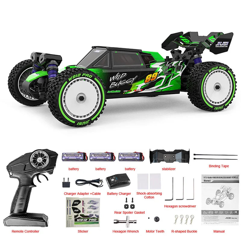 JIUSI WB12 PRO Brushless 4WD Off Road RC Racing Car