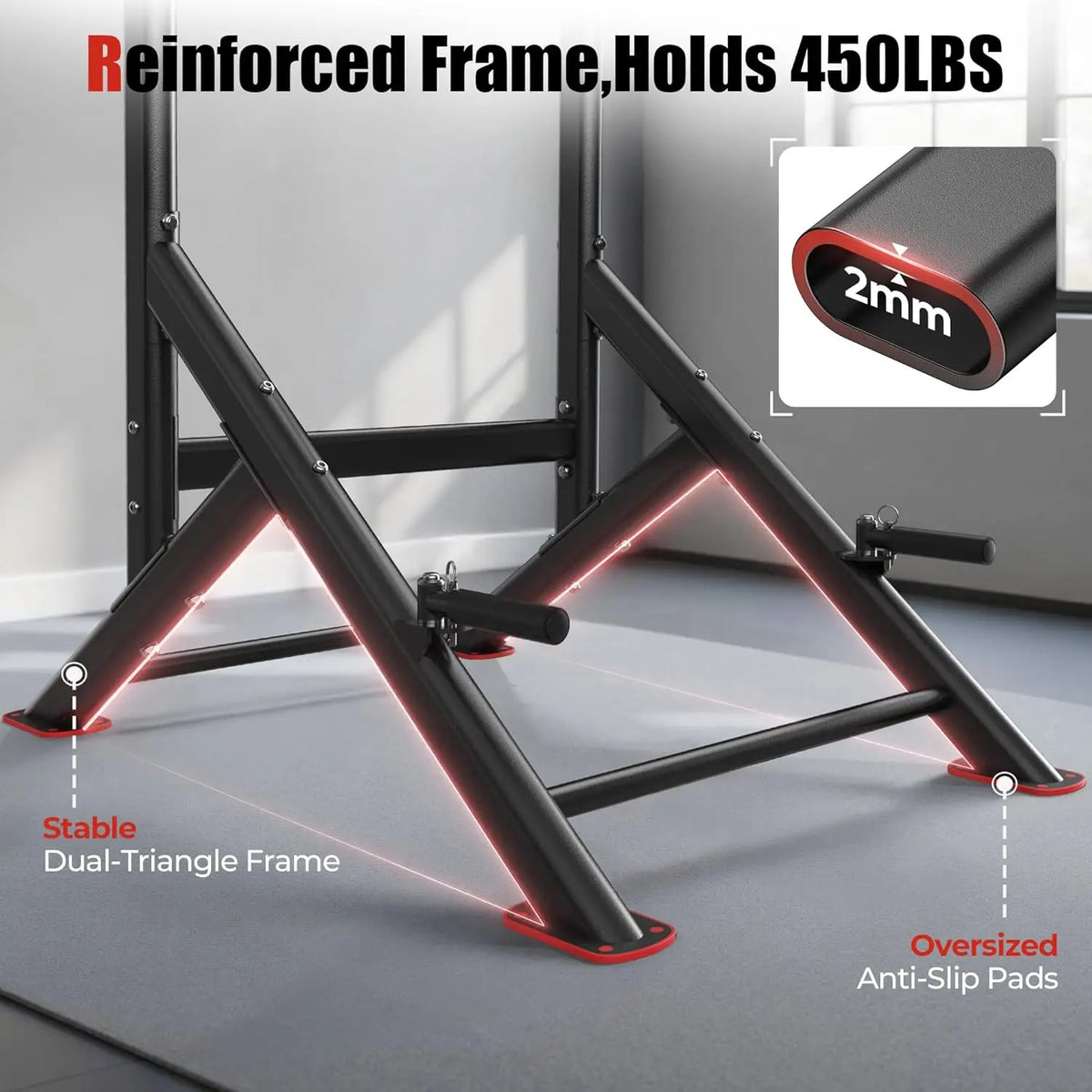 Heavy Duty Power Tower Pull Up Dip Station Home Gym