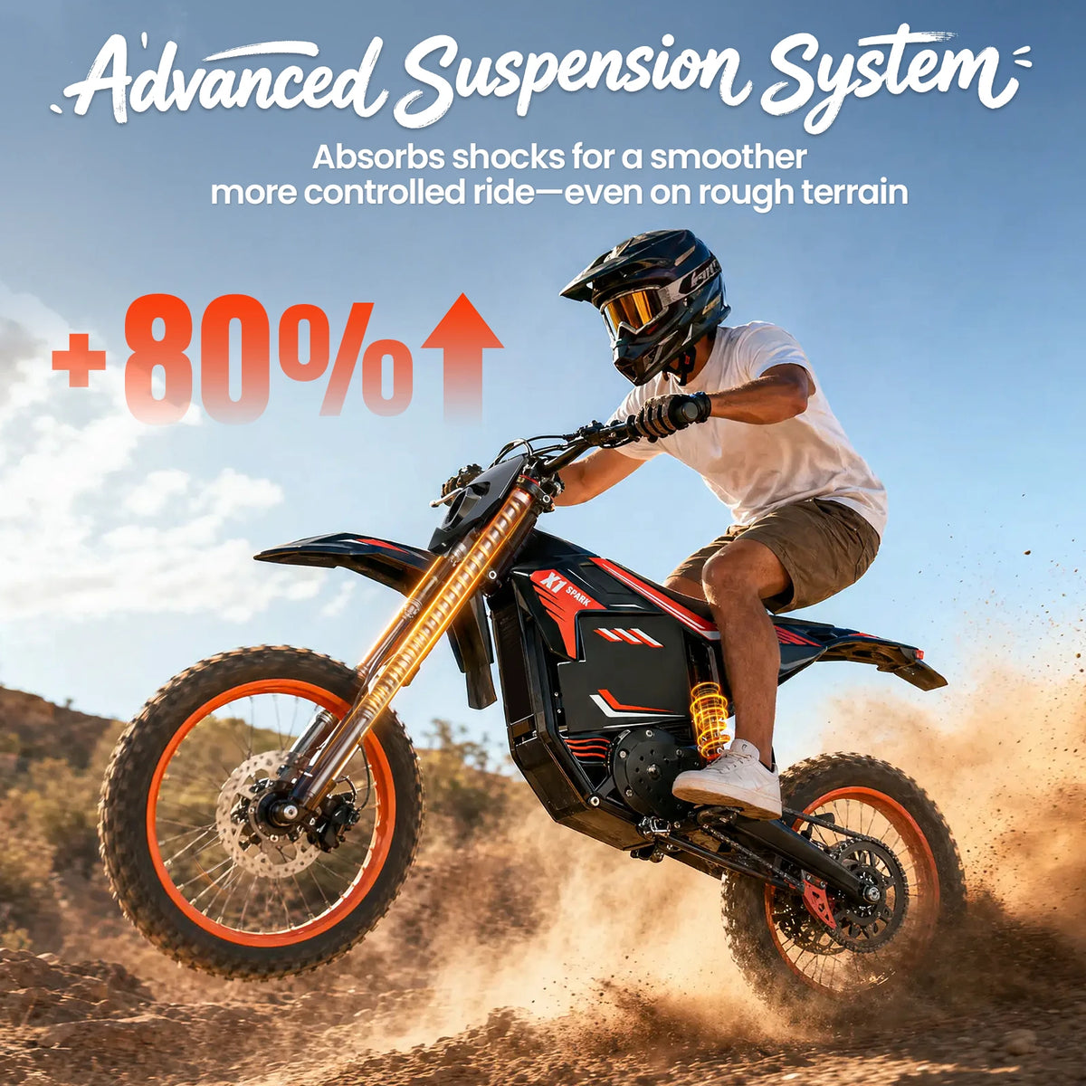 QRONGE X1 Spark Electric Dirt Bike for Teens and Adults