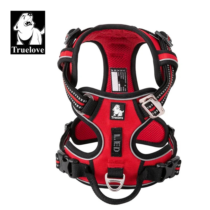 Truelove Reflective Adjustable No Pull Dog Harness for Walking and Running