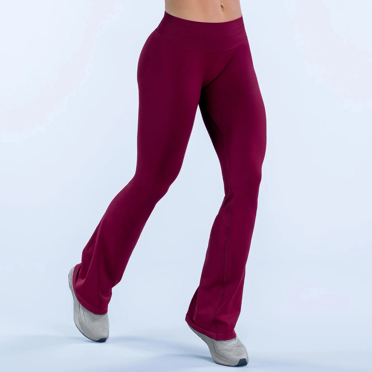 Nclagen Women Seamless Flared Yoga Leggings Pilates Fitness Pants