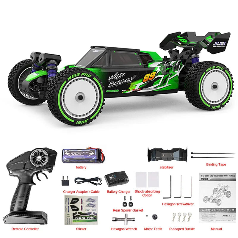 JIUSI WB12 PRO Brushless 4WD Off Road RC Racing Car