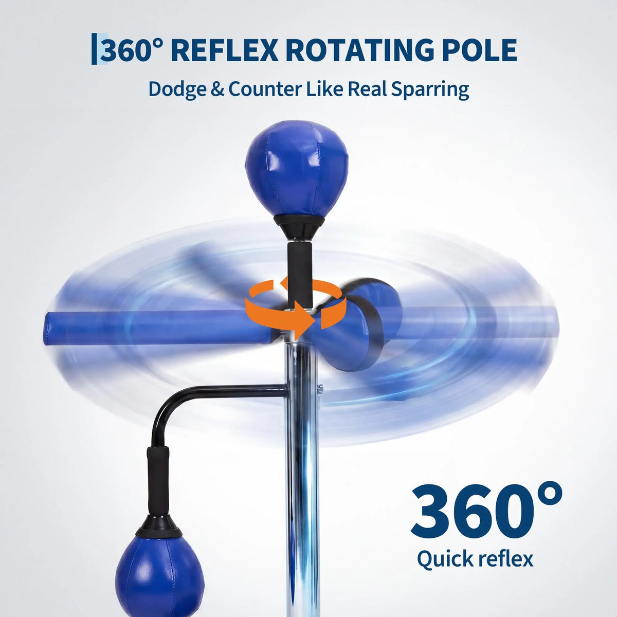 Height Adjustable Freestanding Boxing Bar With Swivel Bar And 2 Speed Balls Ideal For Adult MMA And Muay Thai Training Improves Dodging Reflexes And Punch Accuracy