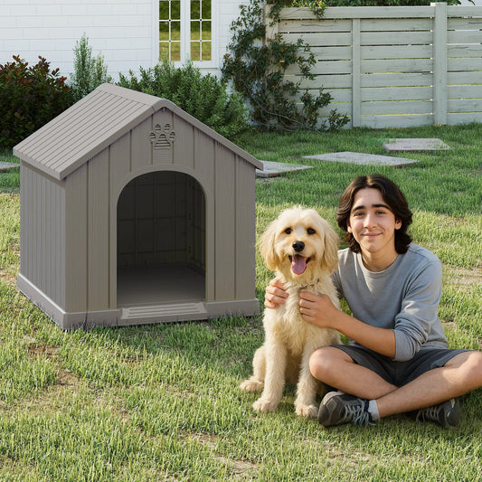 Waterproof Plastic Outdoor Dog House With Ventilated Design