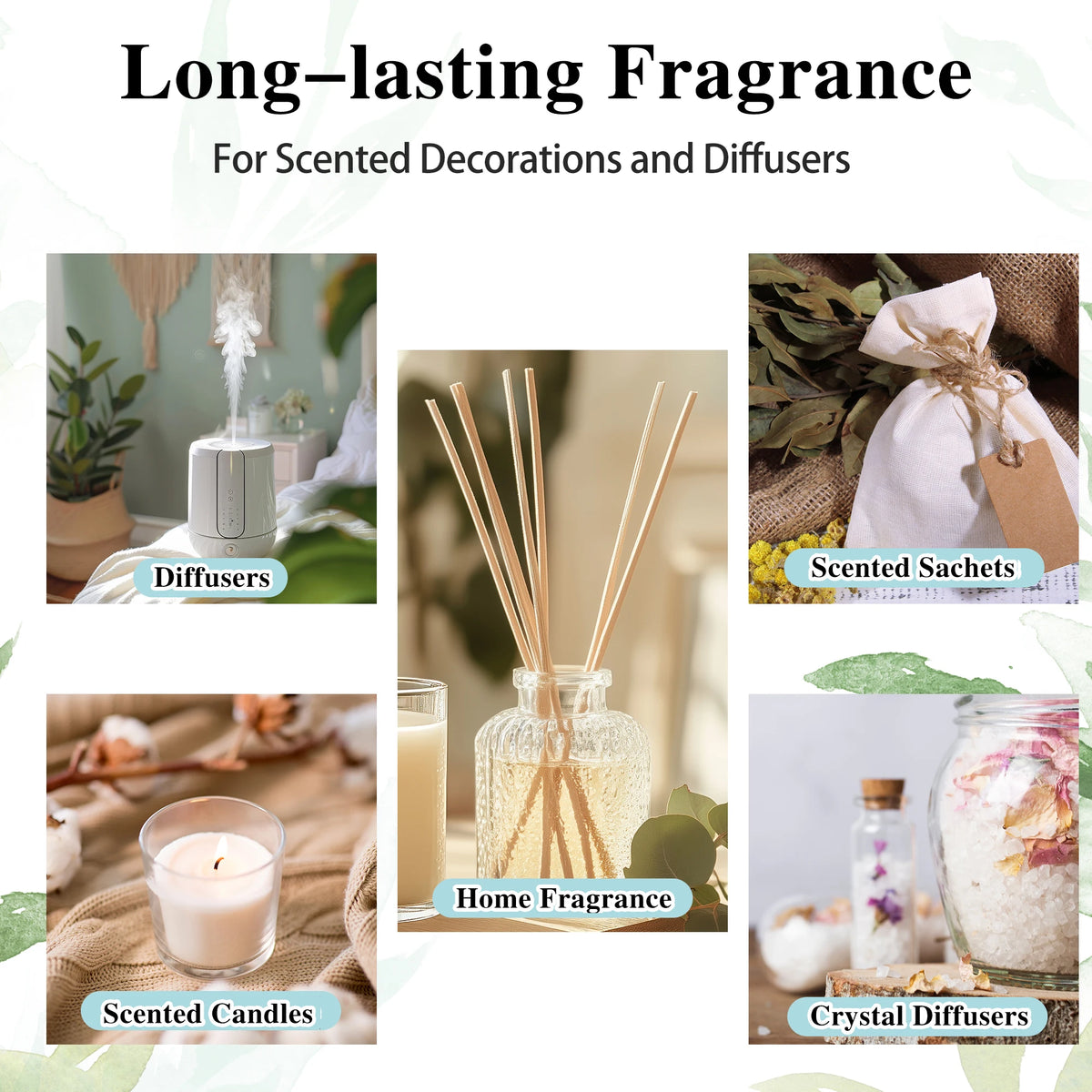 MAYJAM 100ML Natural Essentials Oils for Aromatherapy, Making Fragrance Soap and Candle, Massage and Skin Care & Hair Care-3.38 Fl Oz Pure Lavender Sandalwood Citronella Helichrysum Lemon Eucalyptus Oregano Spearmint Sweet Or