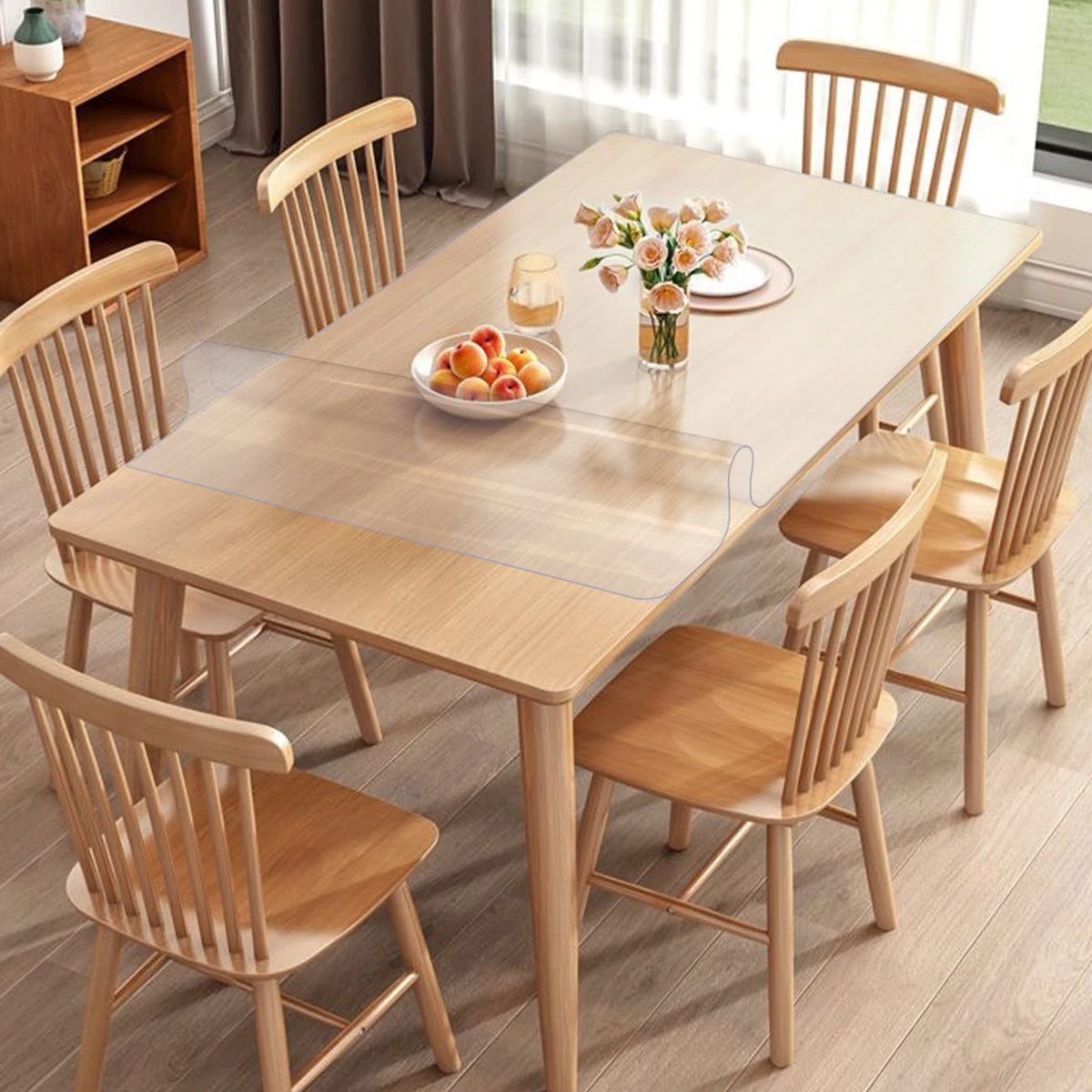 SucceBuy Waterproof PVC Tablecloth Oil Resistant Table Protector