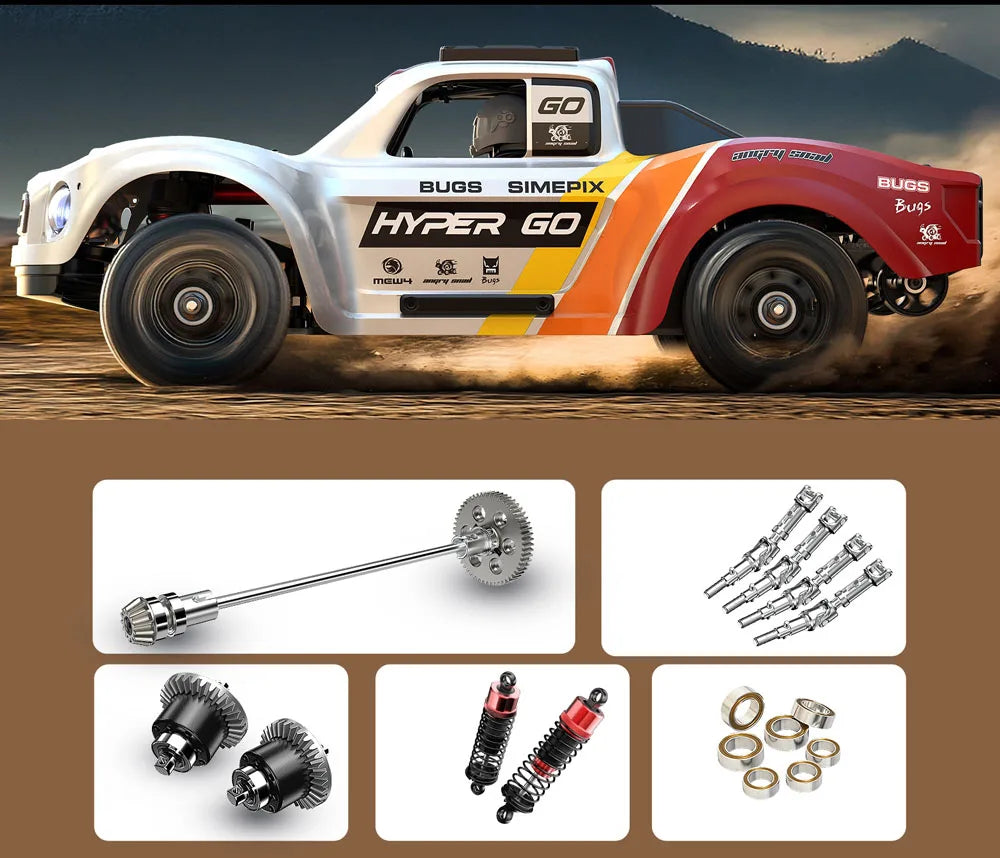 HYPER GO Brushless 4WD Off Road Racing RC Truck Toy