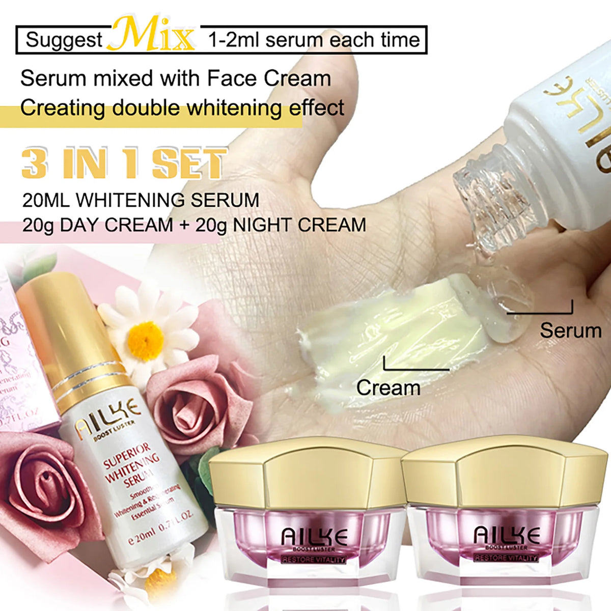 AILKE Brightening Facial Cream For Even Tone And Spot Care
