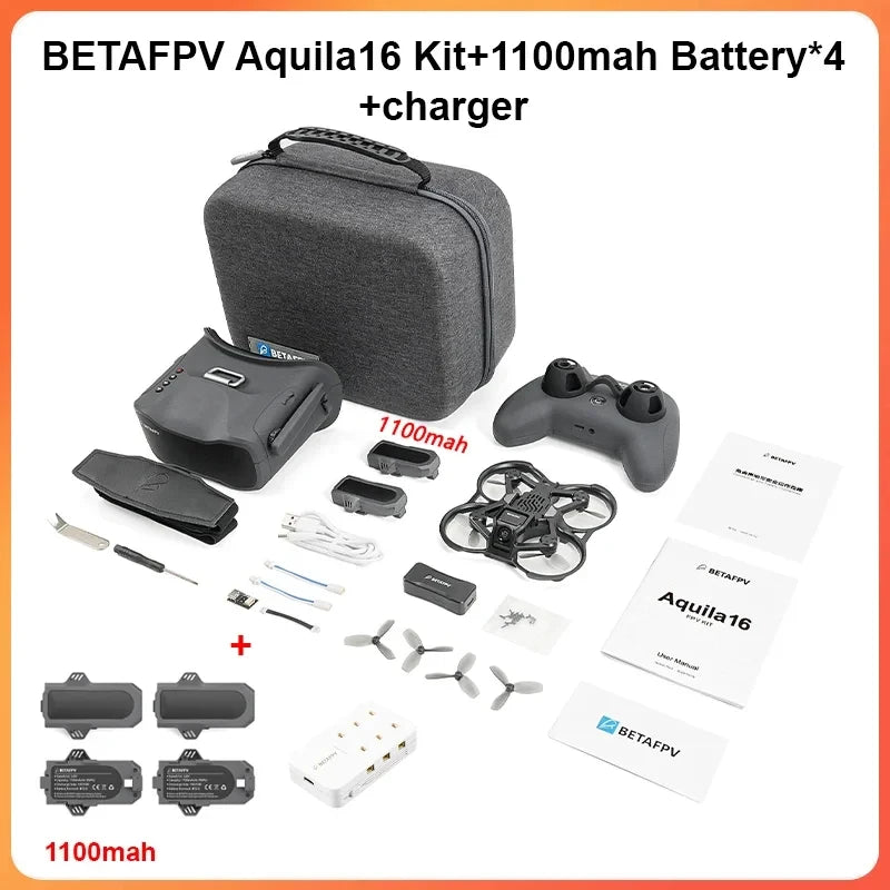 BETAFPV Aquila16 FPV Kit Brushless Racing Drone Professional Quadcopter Indoor Outdoor Camera Drone