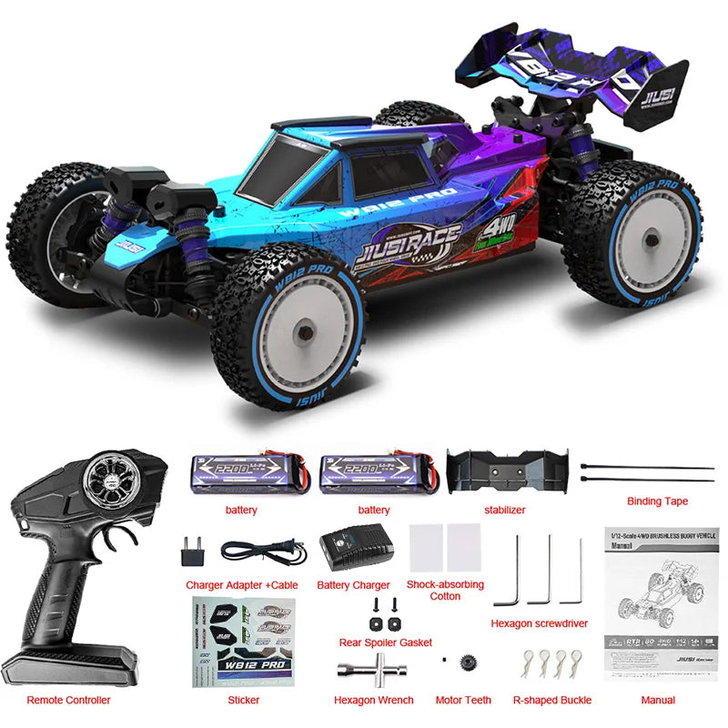 JIUSI WB12 PRO Brushless 4WD Off Road RC Racing Car