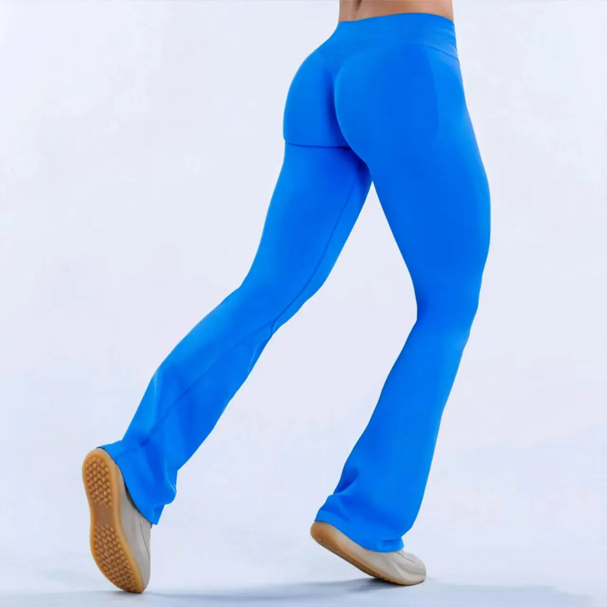 Nclagen Women Seamless Flared Yoga Leggings Pilates Fitness Pants
