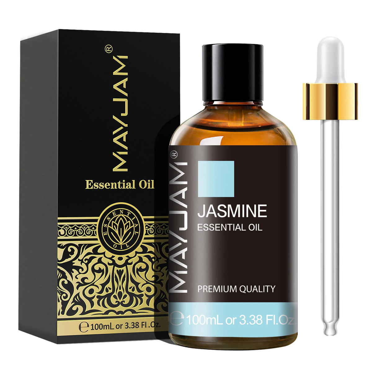 MAYJAM 100ML Natural Essentials Oils for Aromatherapy, Making Fragrance Soap and Candle, Massage and Skin Care & Hair Care-3.38 Fl Oz Pure Lavender Sandalwood Citronella Helichrysum Lemon Eucalyptus Oregano Spearmint Sweet Or