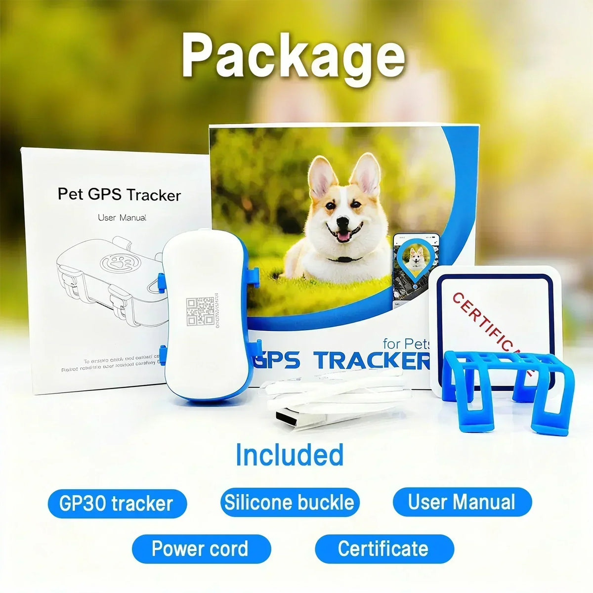 WANWAYTECH 4G GPS Pet Tracker for Dogs and Cats Waterproof