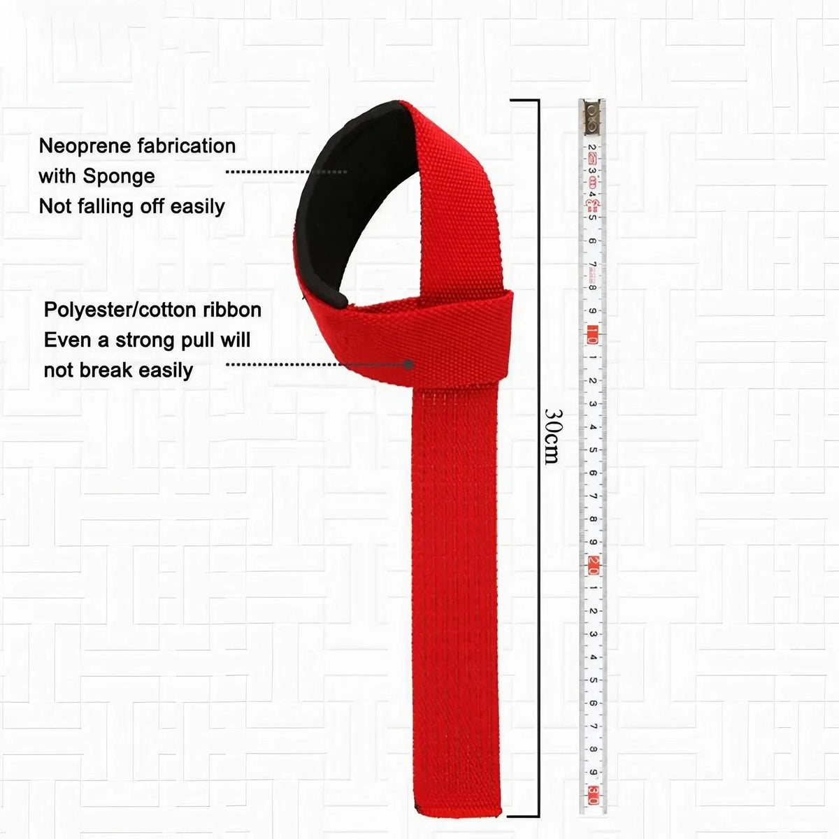 Heavy Duty Weightlifting Wrist Straps With Padded Support