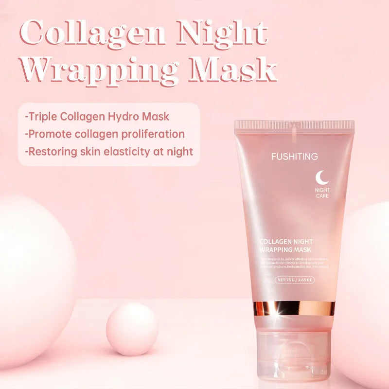 2PCS Hydrolyzed Collagen Peel-Off Mask, Instantly Moisturize, Suitable for Loose Skin And Facial Wrinkles, Making The Face Look More Tighter And Smoother, Watery Texture Easy to Apply And Tear, Unisex.