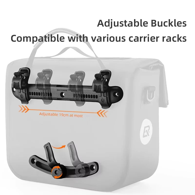 ROCKBROS Bicycle Bag 15L Multifunctional Saddle Bag Waterproof MTB Bike Rack Bag Travel 3D Support Big Capacity Bicycle Rear Bag