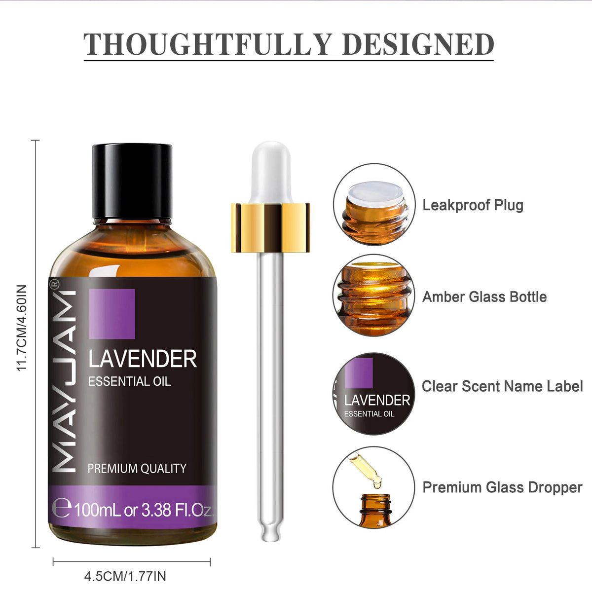 MAYJAM Lavender Pure Natural Undiluted Essential Oil Diffuser